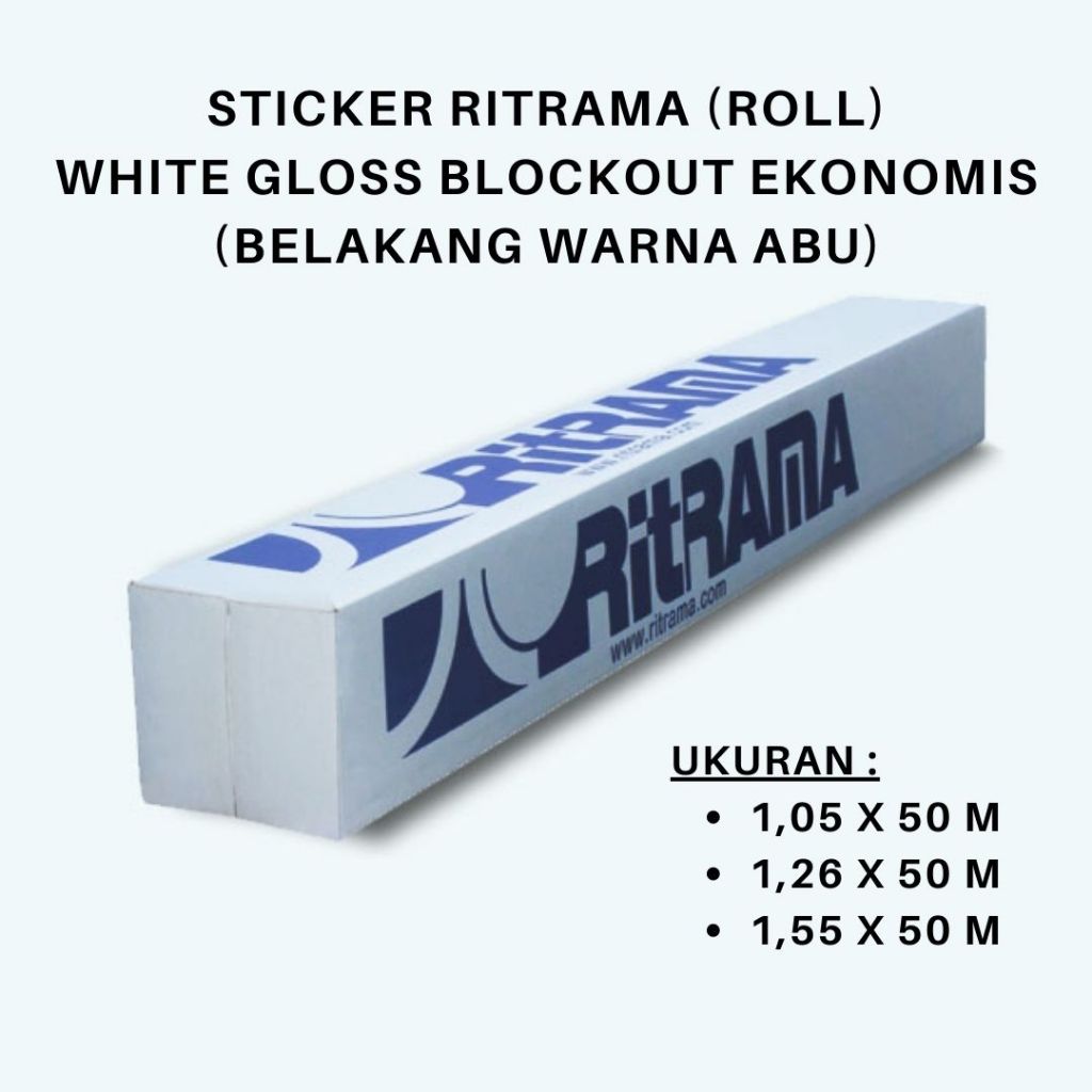 Jual Sticker Ritrama Gloss Blockout Grey Abu (Roll) Untuk Digital ...