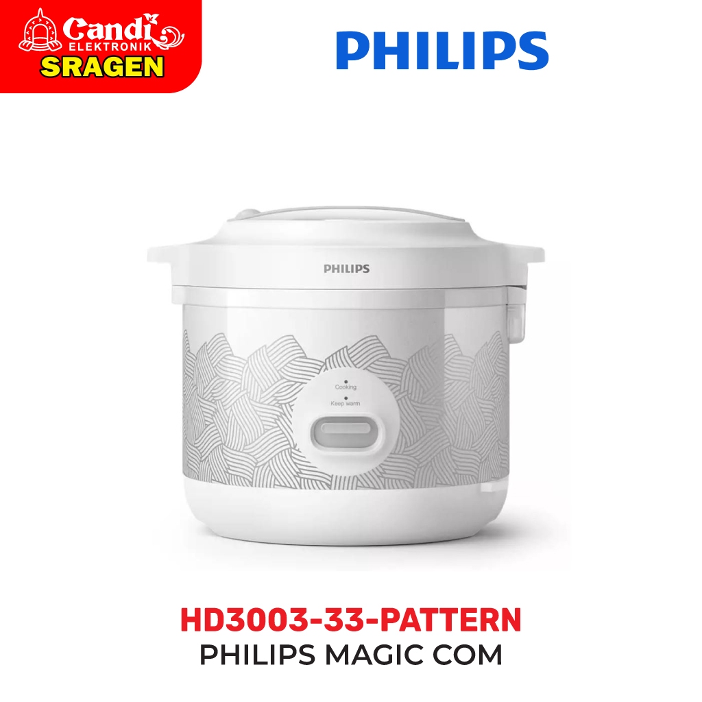 Jual PHILIPS Magic Com 1,8 Liter - HD3003-33-PATTERN | Shopee Indonesia