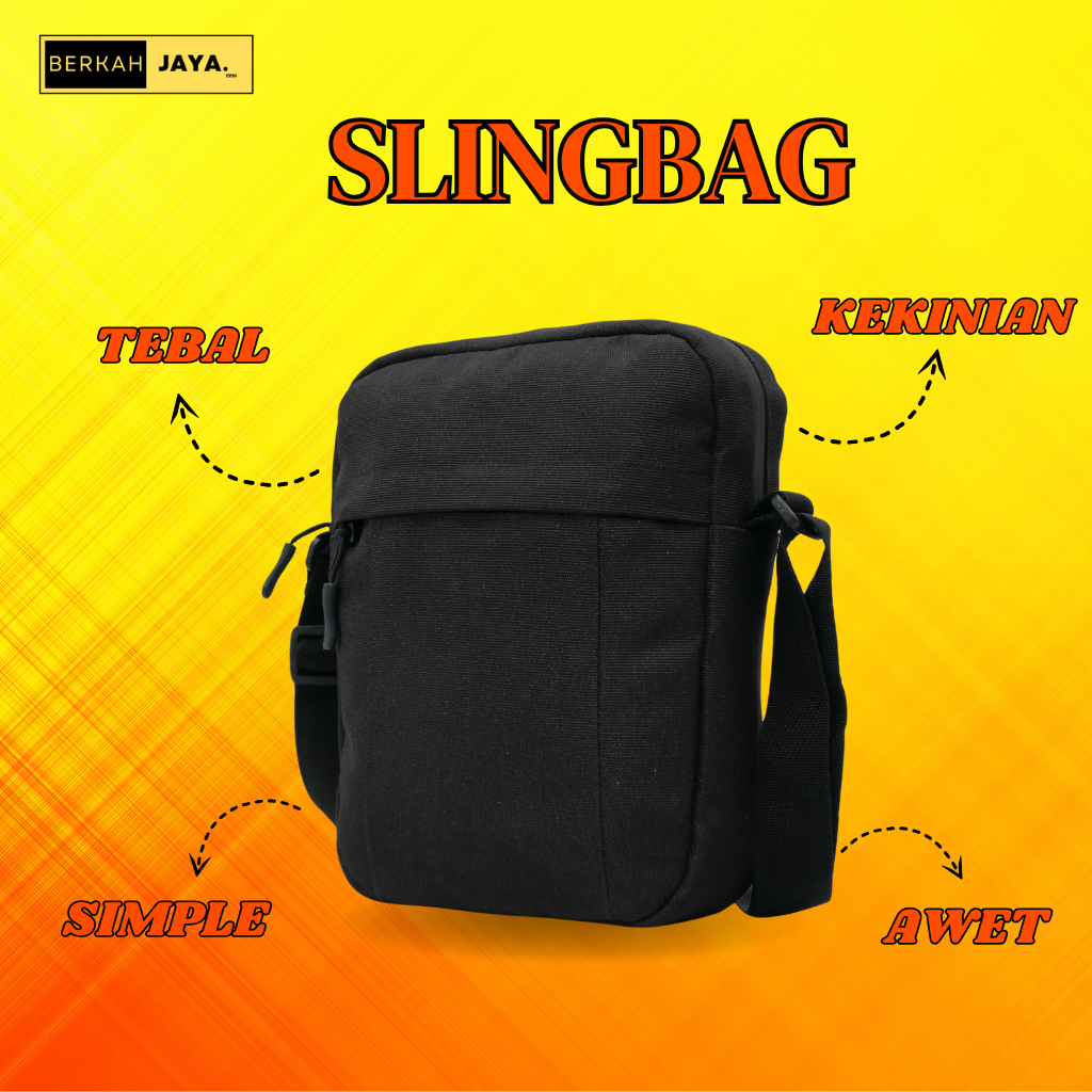 Jual Tas Slingbag Selempang UNISEX Cowo Cewe Bisa Pakai Murah Kekinian