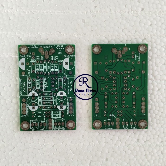 Jual PCB Input Balance Mono + BTL Double Layer FR4 Fiber | Shopee Indonesia