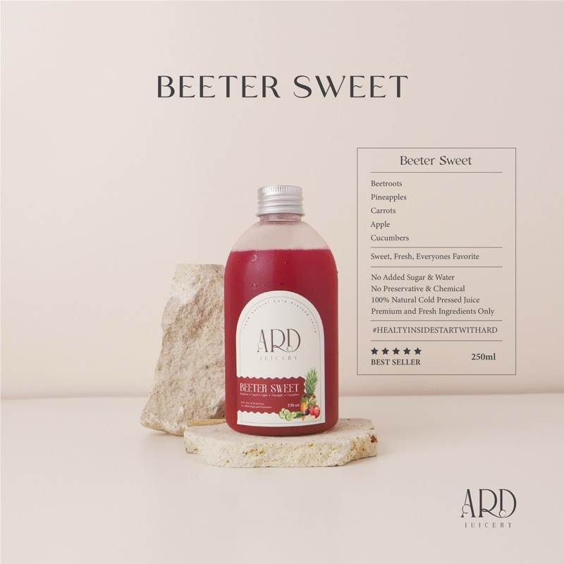 Jual BEETER SWEET 250ML - ARD Juice Cold Pressed Juice 100% Fresh and ...