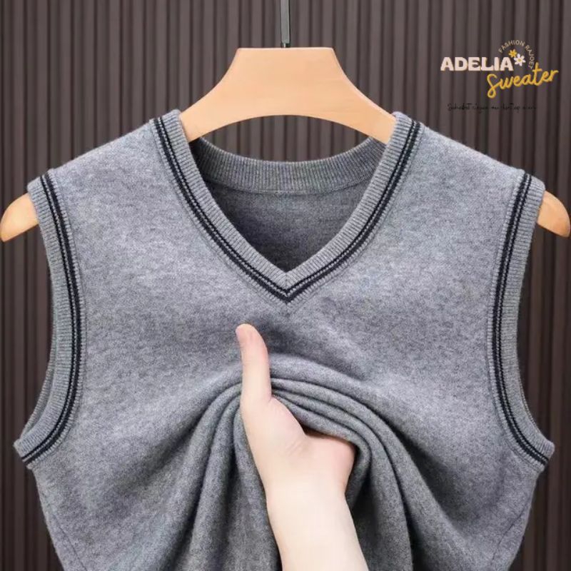 Jual Sweater knit vest Atasan rajut premium Fest unisex tebal Rompi ...