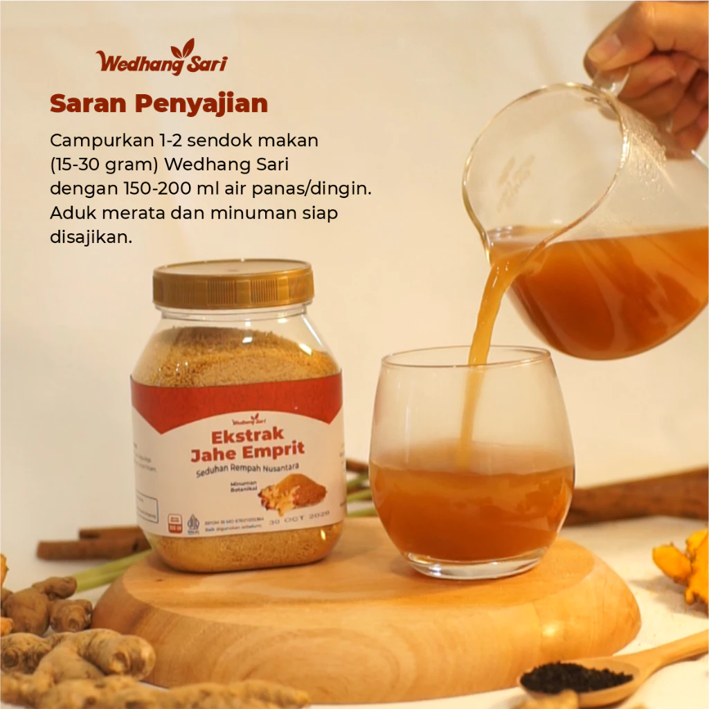 Wedhang Sari Jahe Emprit Bubuk [PREMIUM] – 100% Jahe Putih Asli