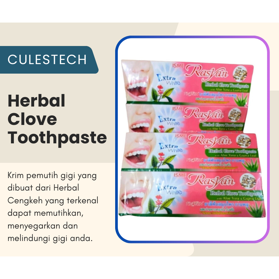 Jual Rasyan Herbal Clove Toothpaste Original | Shopee Indonesia