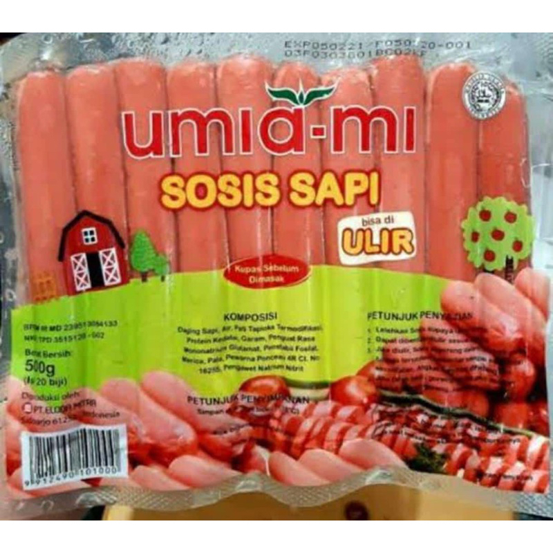Jual Frozen Food Sosis Sapi Umiami 500gr | Shopee Indonesia