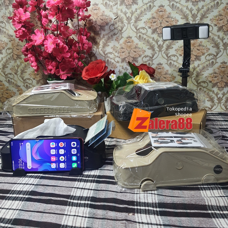 Jual Kotak Tissue Mobil 3 in 1 - Tempat HP - Tempat Kartu - Tempat ...