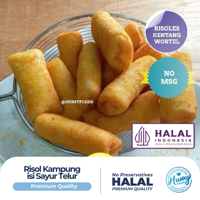 Jual RISOL KAMPUNG ISI SAYUR (KENTANG WORTEL) HOMEMADE Tanpa Pengawet ...