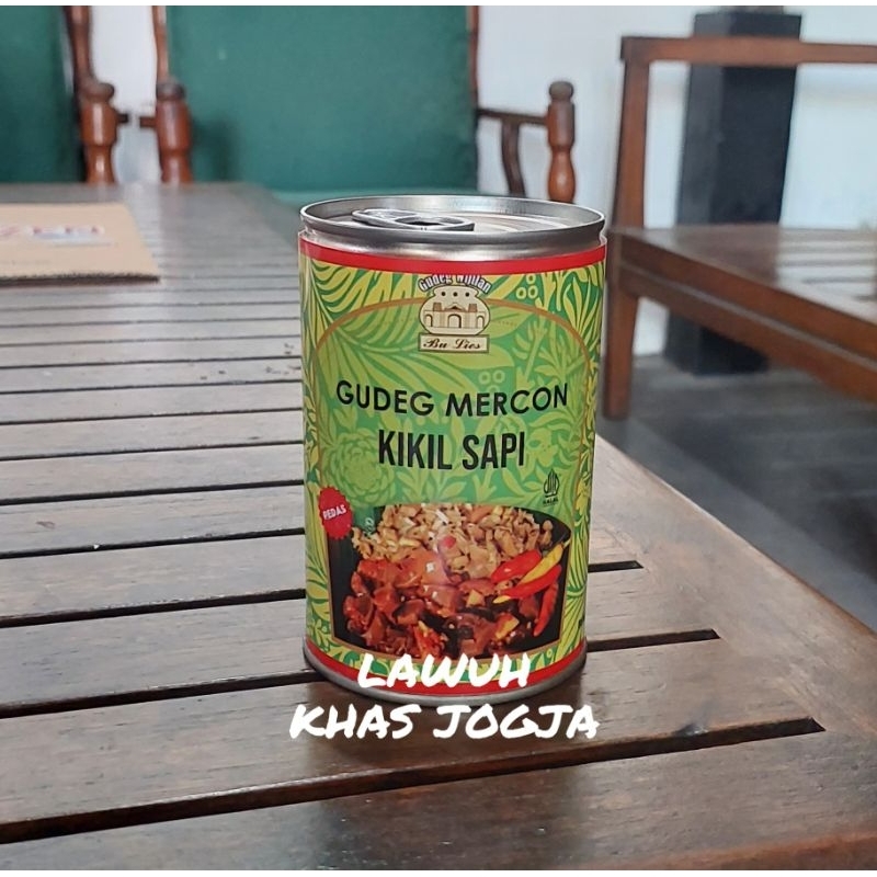 Jual GUDEG kaleng MERCON KIKIL SAPI BU LIES / Free Bubble Wrap | Shopee ...