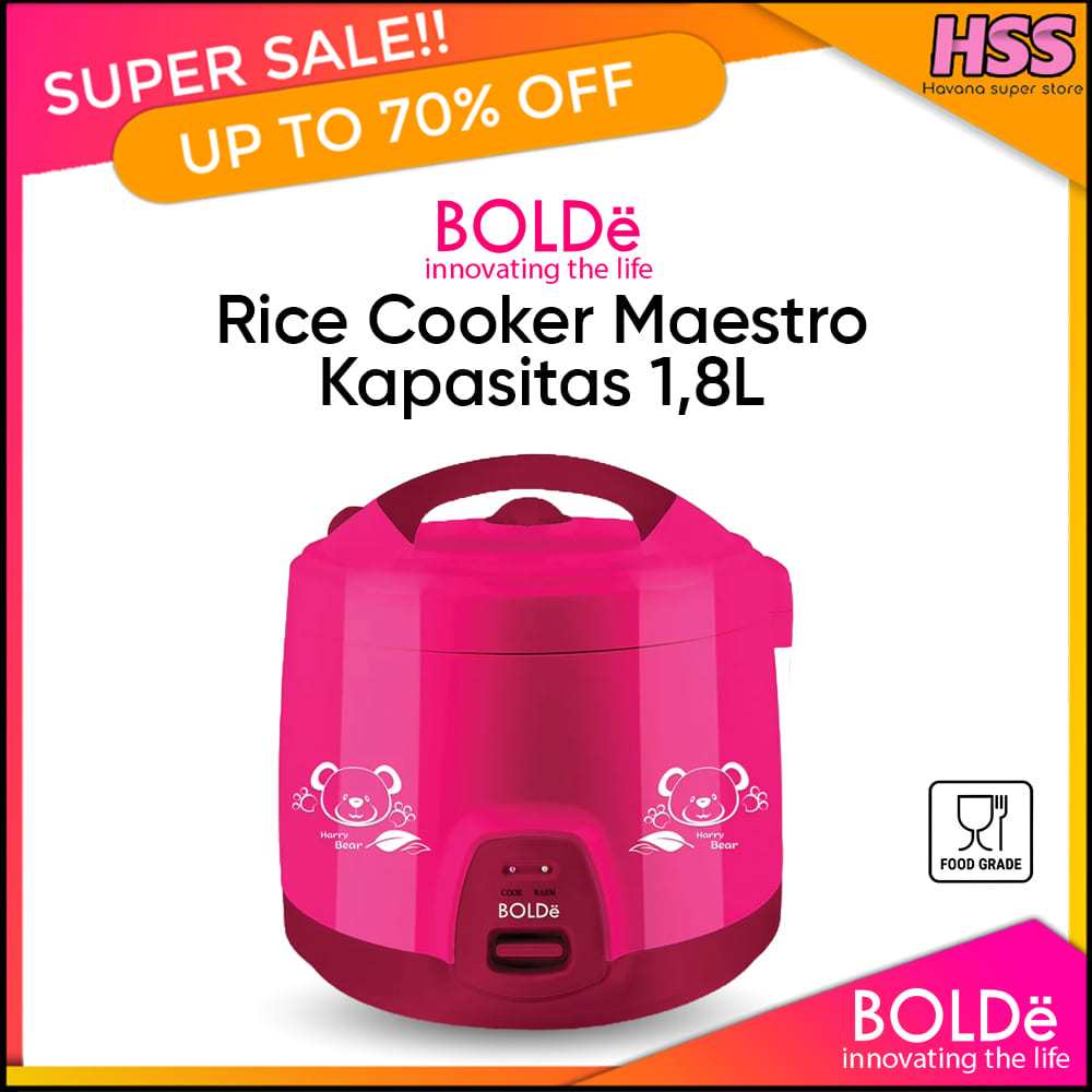 Jual RICE COOKER BOLDE MAESTRO SUPER COOK Kapasitas 1,8 LITER | Shopee ...
