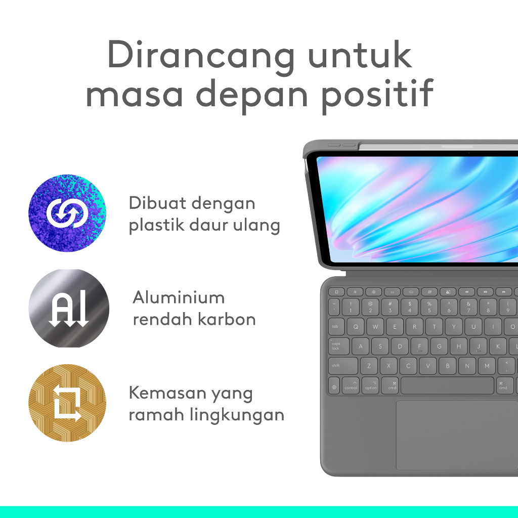 Logitech Combo Touch Keyboard Case untuk iPad Air 13 inch (M2, M3 & M4) (9)