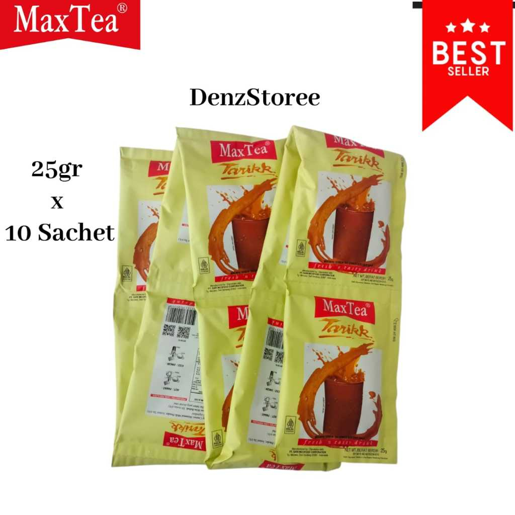 Jual Max Tea Teh Tarik 25gr x 10 Sachet / 1 Renceng ISI 10 | Shopee ...