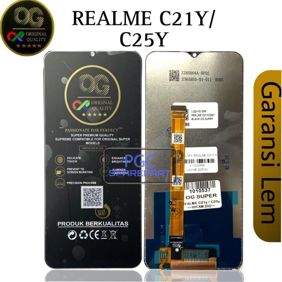 Schermo LCD Di Ricambio Per Realme C25y/C21y (RMX3265/RMX3268) – Kit Completo Con Strumenti E Nastro Adesivo