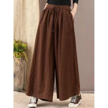 Celana Kulot Super Jumbo Kain Katun Linen