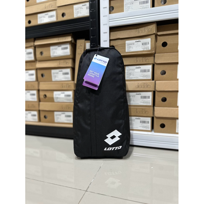 Jual TAS lOTTO BIENNO BODY BAG SLING BACK BAG BLACK AIWSB231101B TAS ...