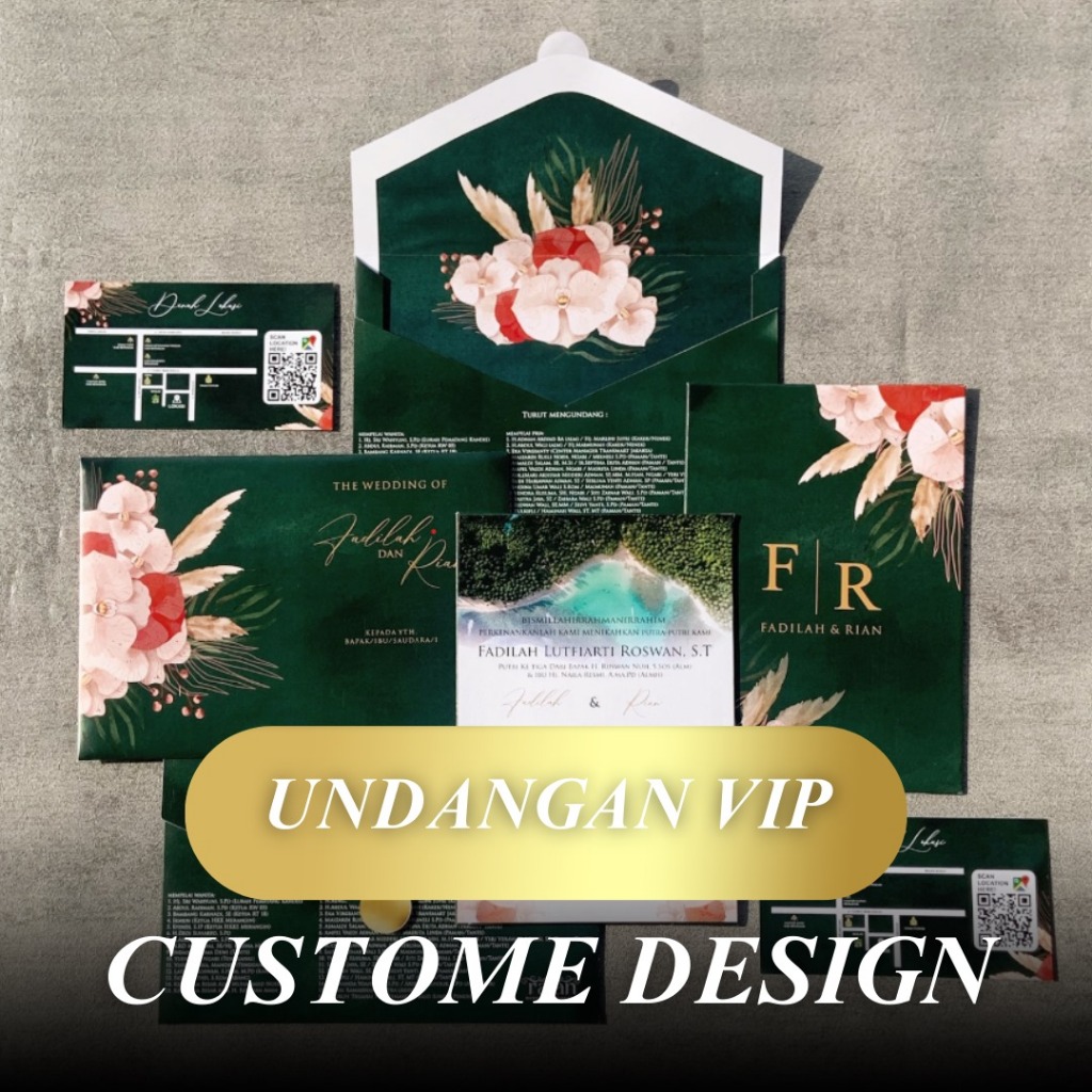 Jual UNDANGAN VIP CUSTOME DESIGN | Shopee Indonesia