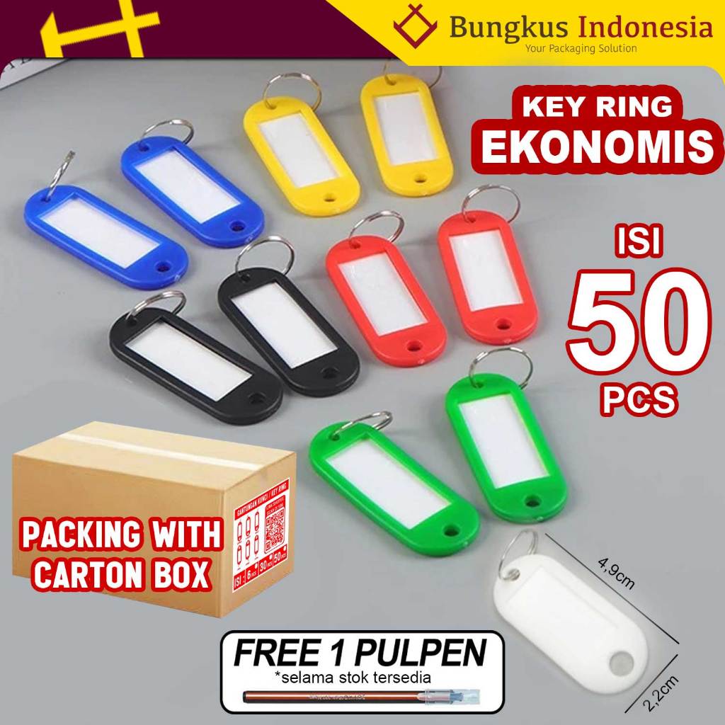 Jual Gantungan Kunci Label Nama / Key Ring | Shopee Indonesia