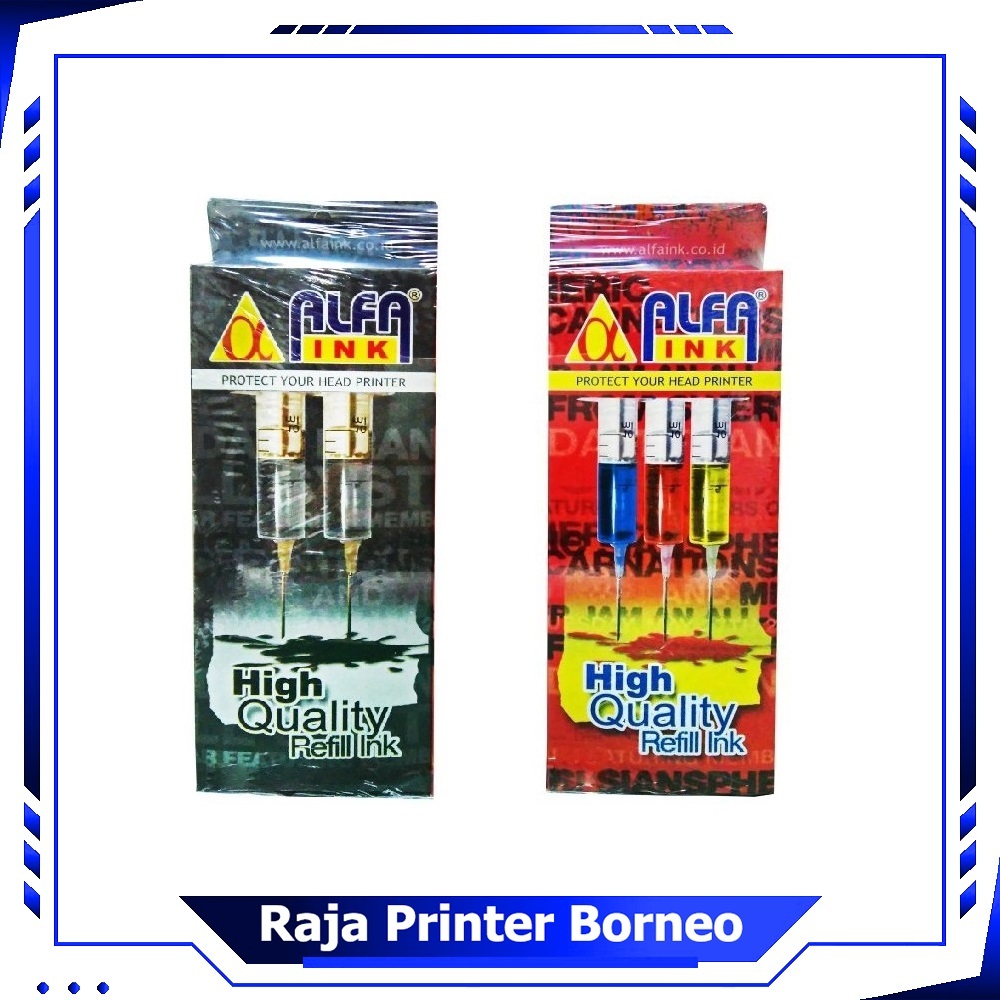 Jual QC Tinta Alfa Ink For Printer Canon Refill Suntik Black Colour ...