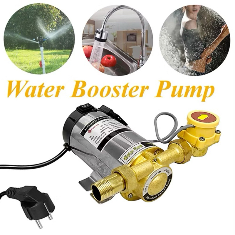 Pompa Booster Pressione Acqua 24V 180W - Per Doccia, Cucina, Irrigazione, Portata 35 L/min, Altezza 25m