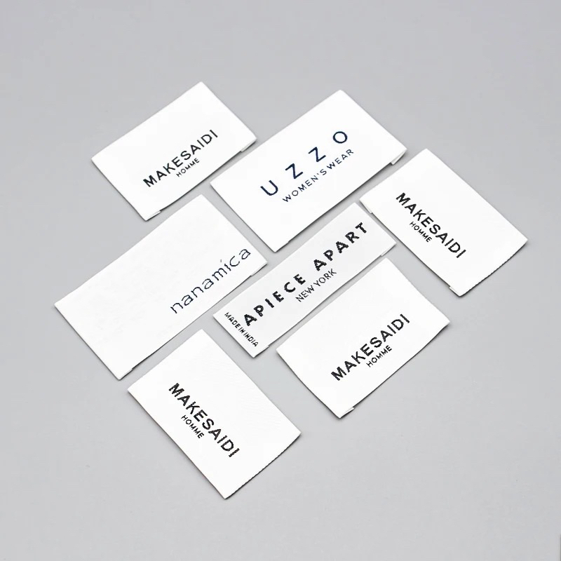 Jual Label Merek Untuk Pakaian | Label Woven Rajut | Label Kain Woven ...