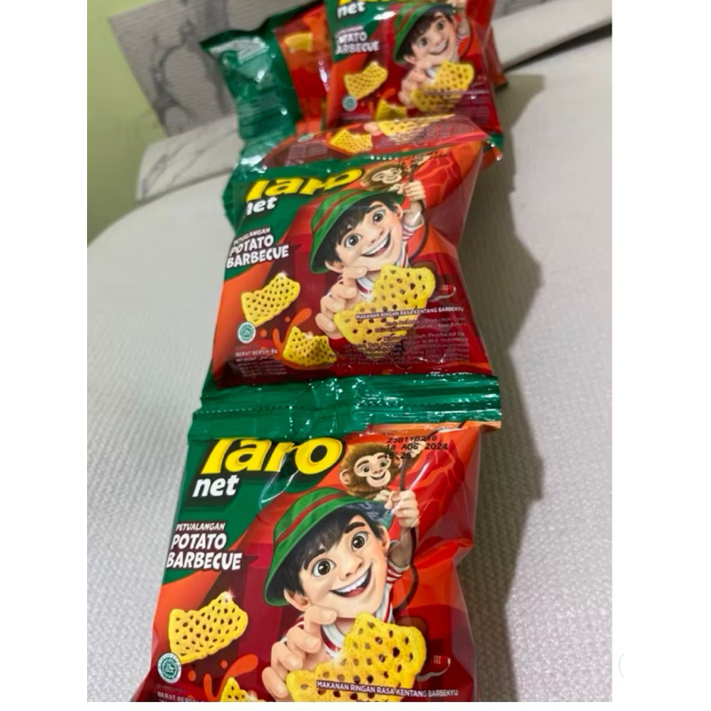 Jual Taro Net 1000an Rasa BBQ Perenceng Isi 10 Bks | Shopee Indonesia