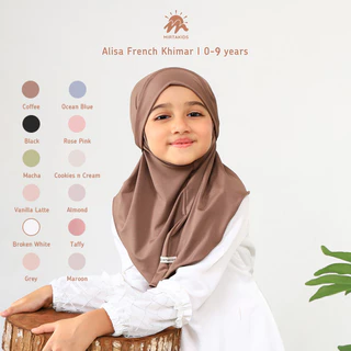 Mirtakids Alisa French Khimar  Hijab Anak (0-9 Tahun) | Jersey Baloon