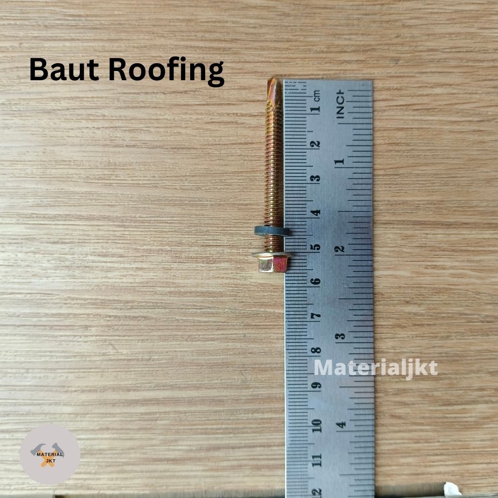 Jual Baut Roofing Skrup Roping 2,5 3 4 5 7 10 CM Atap Asbes Fiber ...