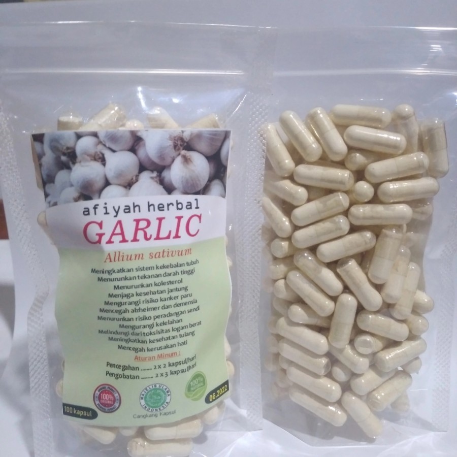 Garlic Bawang Putih 100Kapsul Penurun Darah Tinggi