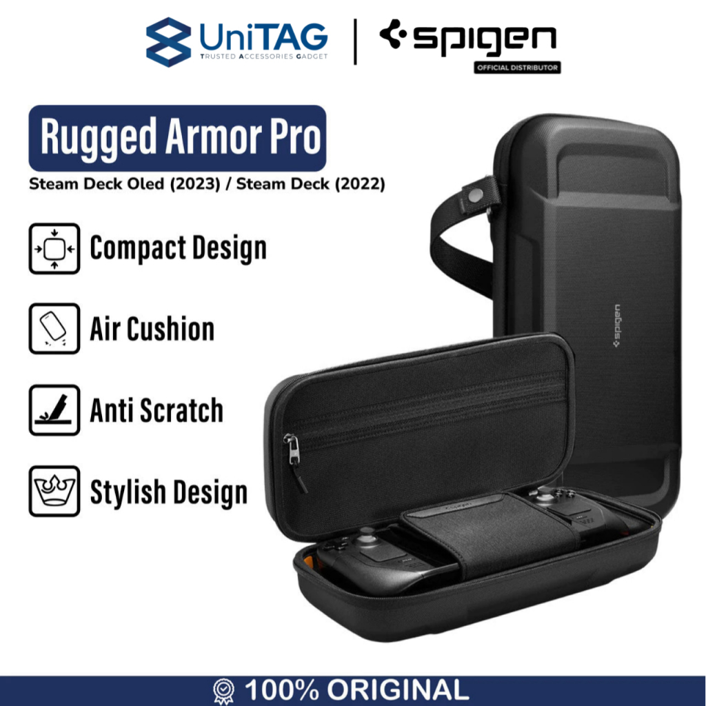 Jual Case Pouch Steam Deck OLED 2023 Spigen Rugged Armor Pro Travel ...