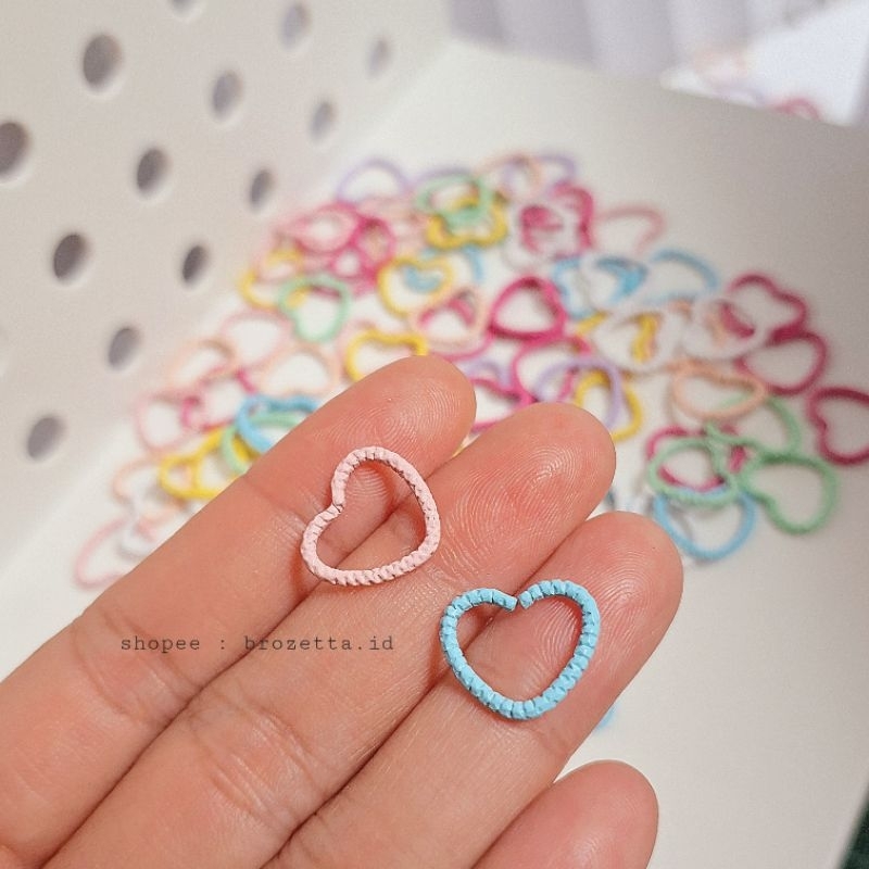 Jual 10 gram jump ring bintang love warna warni untuk meronce aksesoris ...