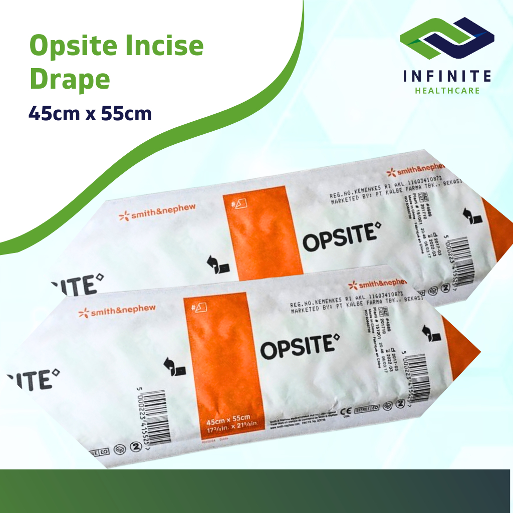 Jual Opsite Incise Drape 45cm x 55cm Plester Luka Transparan Opsite ...