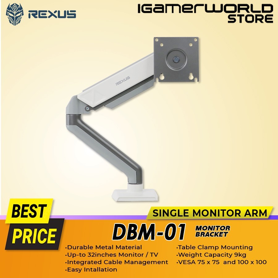 Jual Rexus Monitor Arm Bracket DBM 01 / DBM-01 Stand Monitor Bracket ...