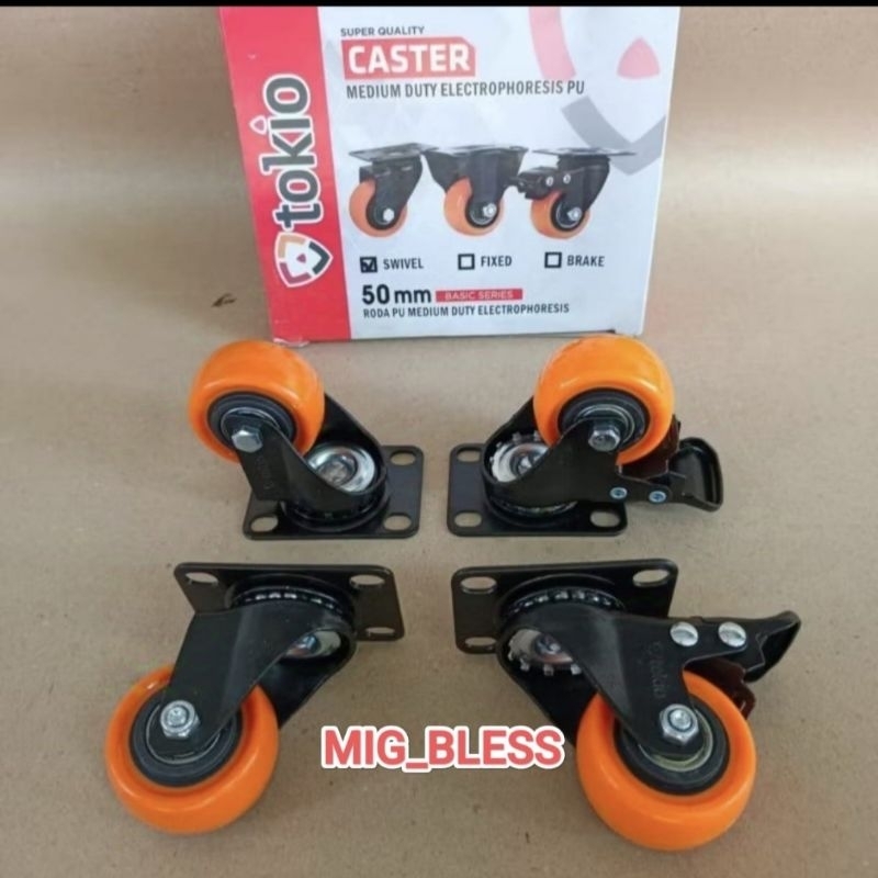 Jual MIG_BLESS Roda 2 inch (2rem+ 2Putar) | Shopee Indonesia