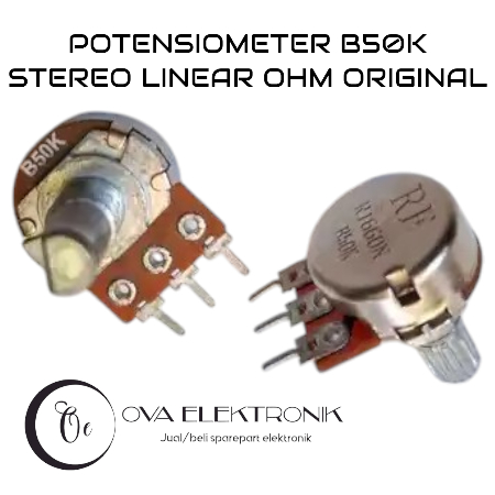 Pack 9 Potenci&oacute;metro Lineal 50k B50k | Cuotas Sin Inter&eacute;s