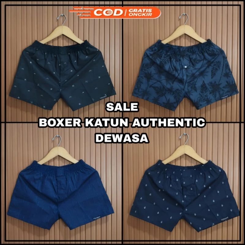 Jual Boxer Pria Wanita Dewasa Katun Printing Premium Motif | Shopee ...