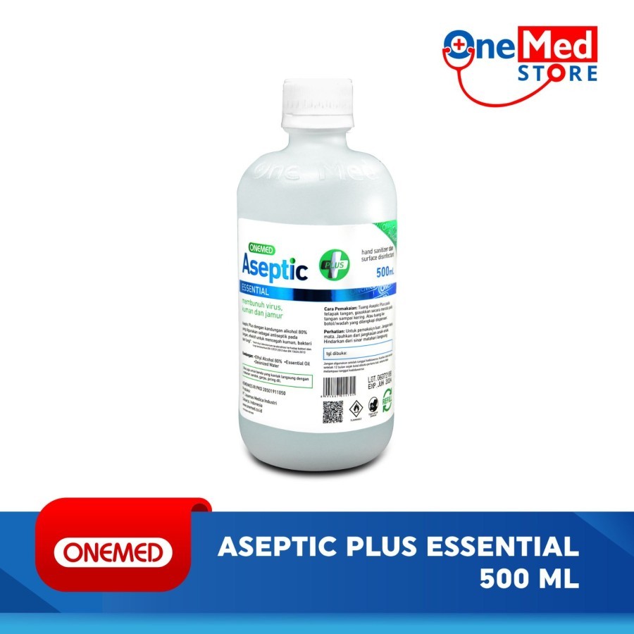 Jual ONEMED Aseptic Plus Essential 500 Ml Refill OOF | Shopee Indonesia