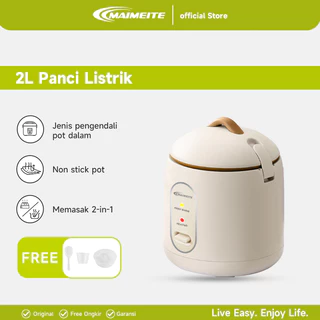 MAIMEITE Rice Cooker Mini/Magic Com Mini Multifungsi/Panci anti lengket penanak nasi 1,2LMagiccom Kecil Low Watt Steamer