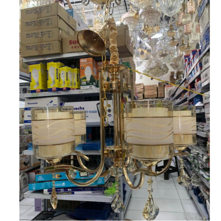 Jual LAMPU HIAS GANTUNG 8195/5 B FGD + PACKING KAYU | Shopee Indonesia