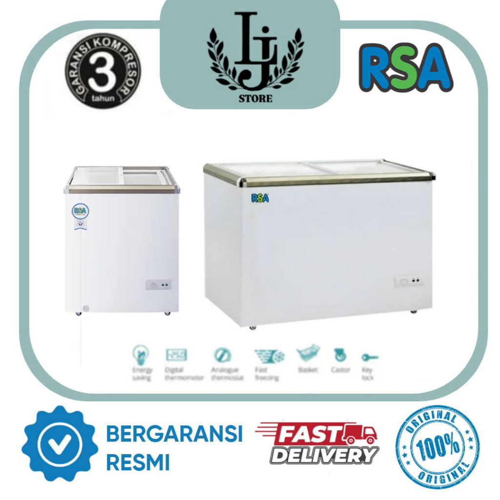 Jual Chest Freezer RSA XS110 / XS200 / XS320 Freezer Box RSA Pintu ...