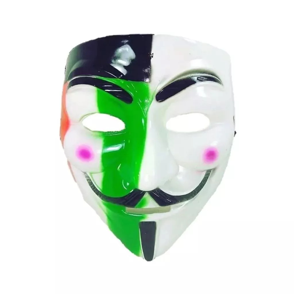 Jual topeng hacker putih / topeng vendetta / topeng anonymous | Shopee ...