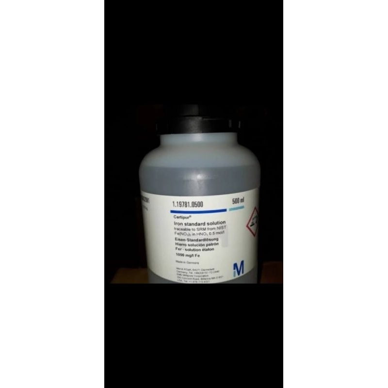 Jual Merck Iron Standard Solution 500ml 1.19781.0500 | Shopee Indonesia