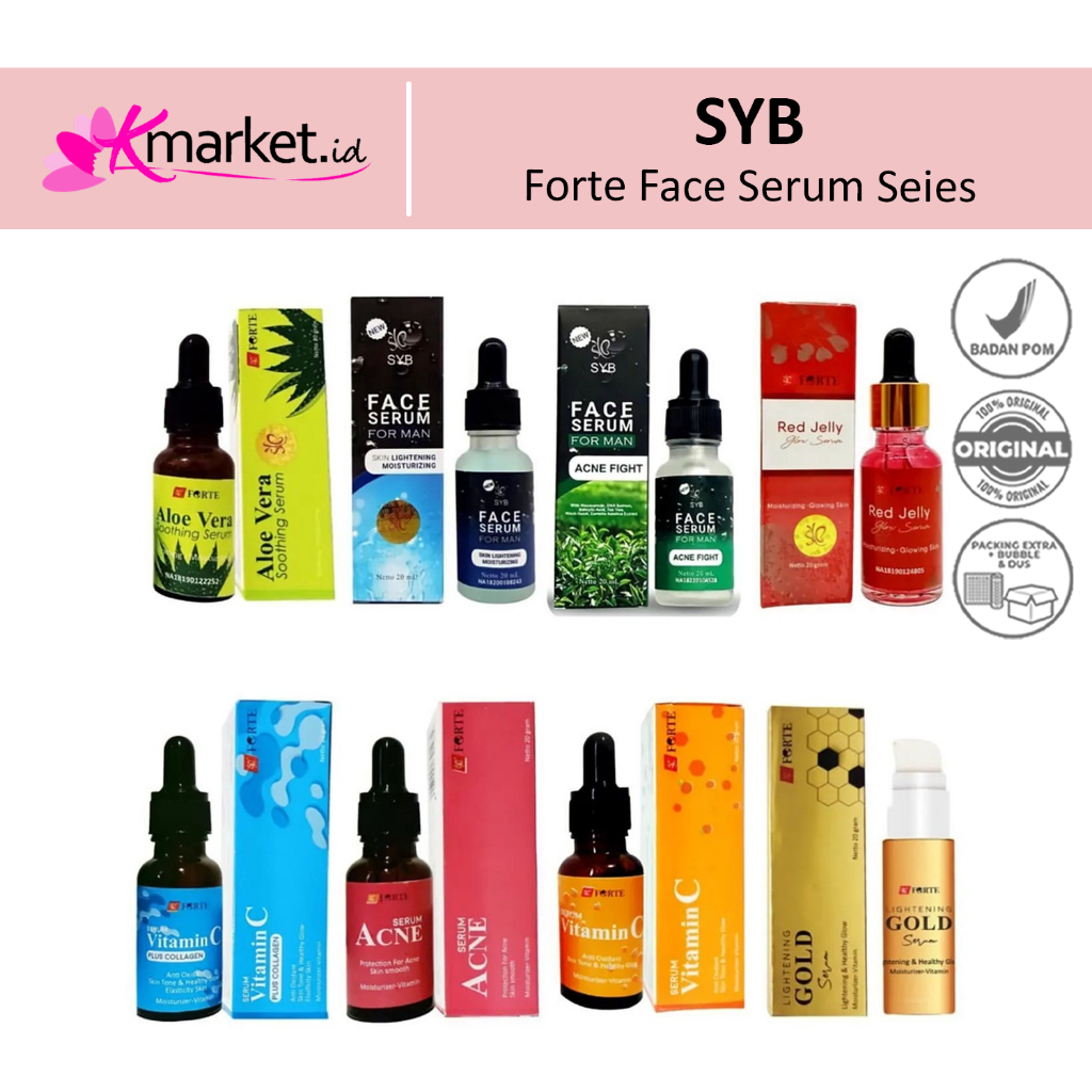 Jual SYB Forte Face Serum RED JELLY | ACNE | VIT C | GOLD | ALOE VERA ...