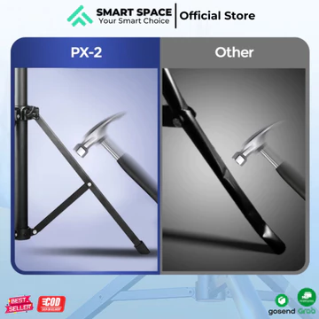 SMACE PX 2 Tripod Tinggi 2 1 Meter Include Holder Mini Ball Head Untuk Hp Ringlight Kamera