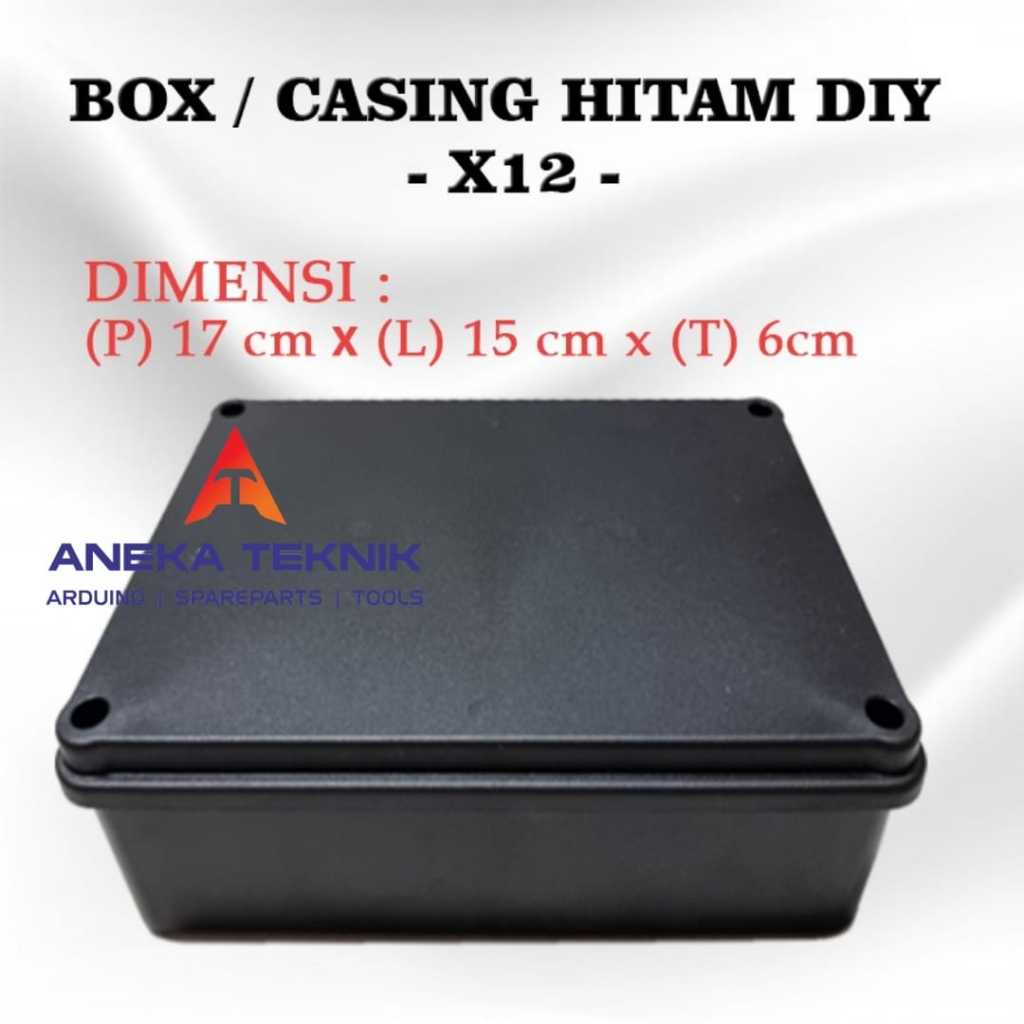 Jual Box Kotak Casing Plastik X12 for Komponen Ukuran DIY 17 x 15 x 6 ...