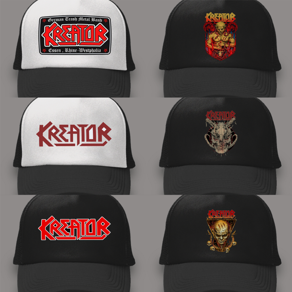 Jual Topi Trucker Dewasa / Topi BAND MUSIK METAL PUNK ROCK KREATOR ...