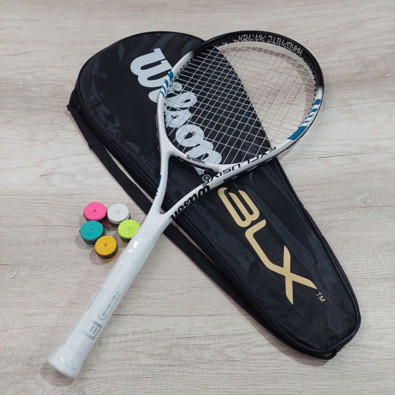 Jual RAKET TENIS WILSON EXCLUSIVE LIST BLUE SIAP PAKAI | Shopee Indonesia