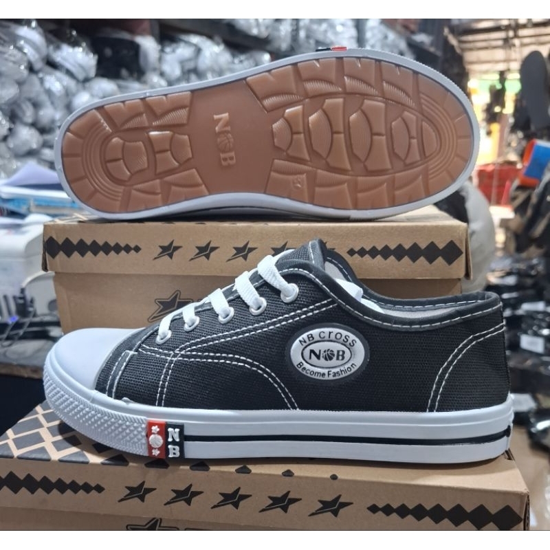 Jual SEPATU( NOB ) NB) HITAM PUTIH SOL KUNING) BOOT/ PENDEK) | Shopee ...