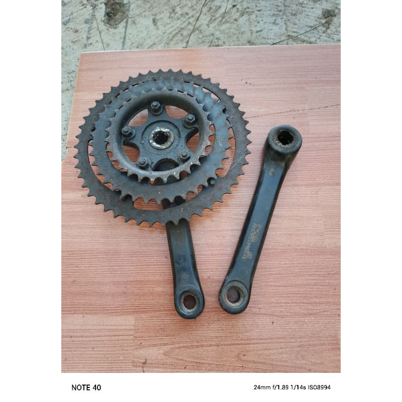 Jual Crankset Sepeda Mtb Taiwan Second Antiq Shopee Indonesia