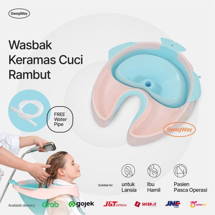 Jual Wasbak keramas Portable Tempat Cuci Rambut Lipat Untuk Ibu Hamil ...