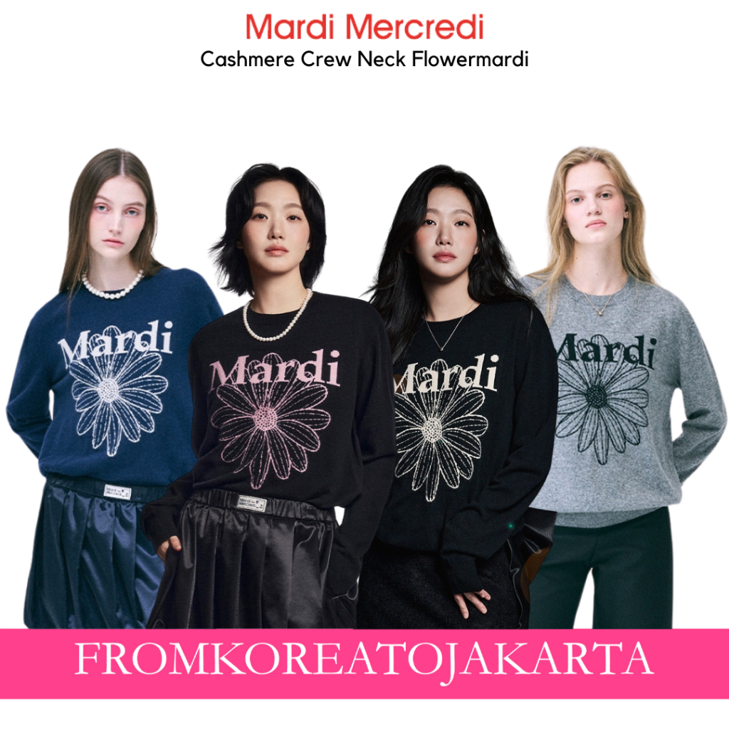 Jual MRDI MRCREDI Cashmere Crew Neck Flowermardi | Shopee