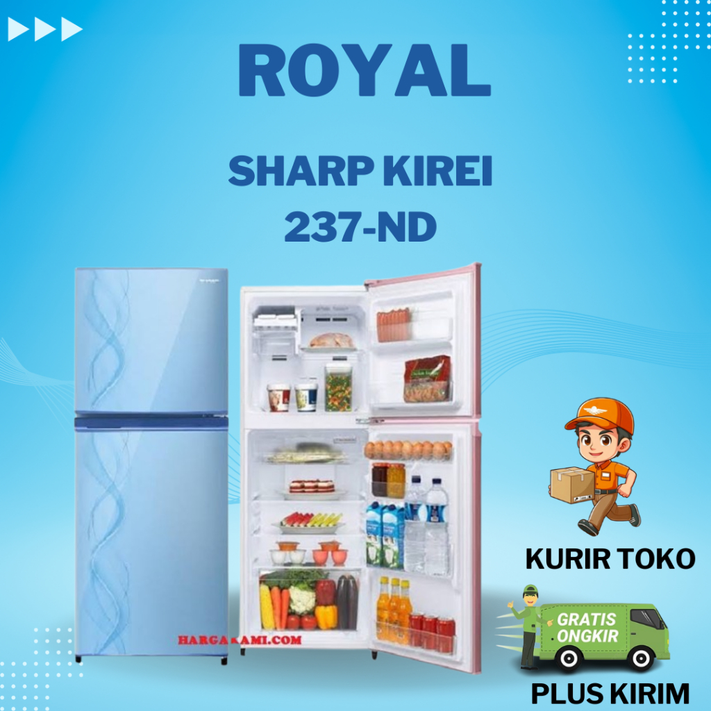 Jual KULKAS 2 PINTU SHARP SJ-237ND | Shopee Indonesia